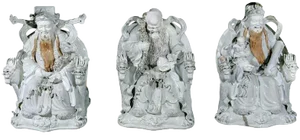 19th C. Chinese Blanc De Chine Statues (3)