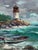 Oil Painting on the Lighthouse Shore Before the Storm Yuriy Suprunchuk For Sale - Image 4 of 11