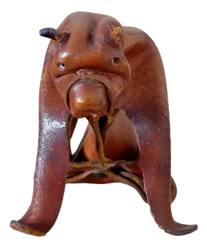 Vintage Leather Boxer Dog from Deru