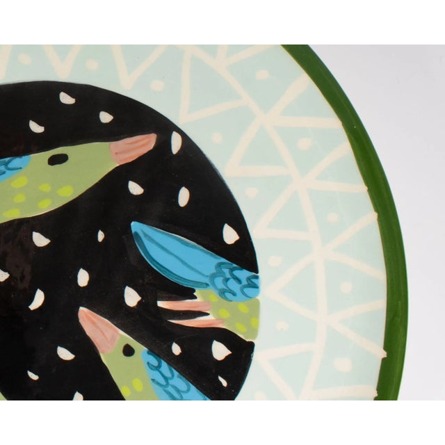 Late 20th Century Ceramic Bird Plate by Droll Designs For Sale - Image 5 of 7