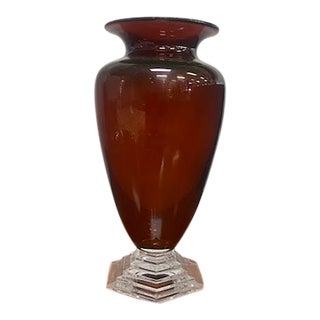 1980s Baccarat Orsay Vase For Sale