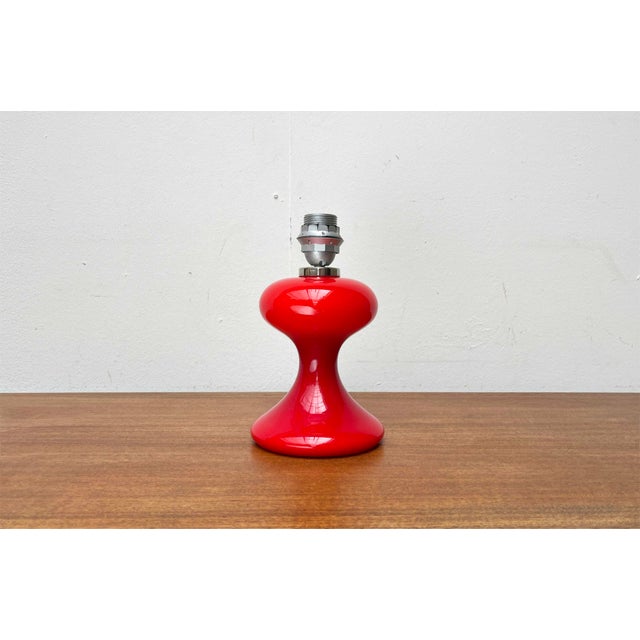 Mid-Century Modern Red Version ML1 Glass Table Lamp by Ingo Maurer for M-Design, Germany, 1960s For Sale - Image 9 of 16