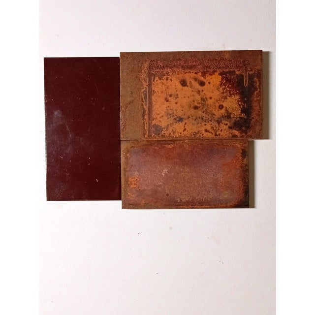 Contemporary Abstract Aerosol, Rust, Varnish on Metal "N 87" by Andre Debono For Sale - Image 4 of 8