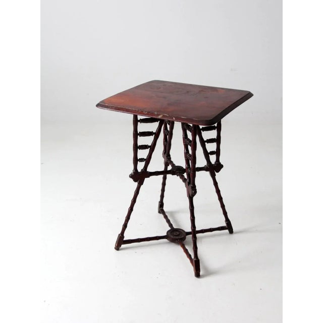 Brown Antique Victorian Occasional Table For Sale - Image 8 of 13