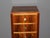 Art Deco period walnut chest of drawers or chiffonier, opening with five drawers, original walnut top, bronze drawer...