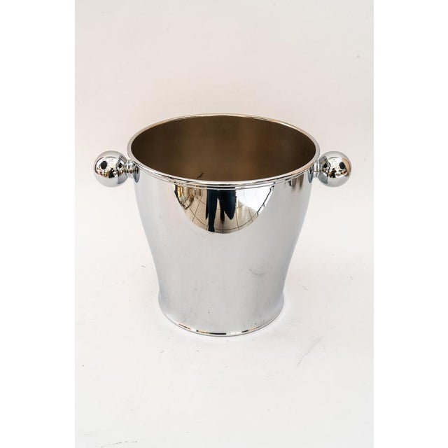 Nickel-Plated Champagne Bucket, Italy, 1920s For Sale - Image 12 of 12