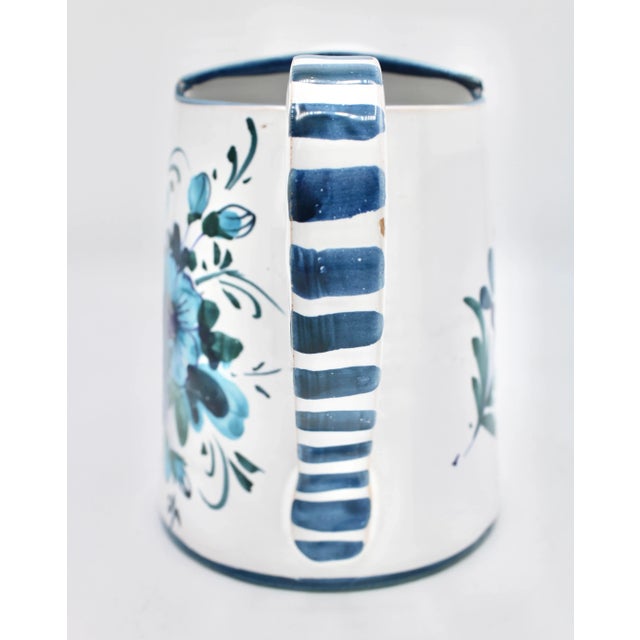 White Vintage Italian Pottery Watering Can / Vase For Sale - Image 8 of 13