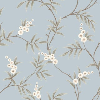 Boråstapeter Floral Tree Wallcovering In Sky For Sale