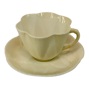 Shelley England Bone China Dainty Yellow Tea Cup and Saucer