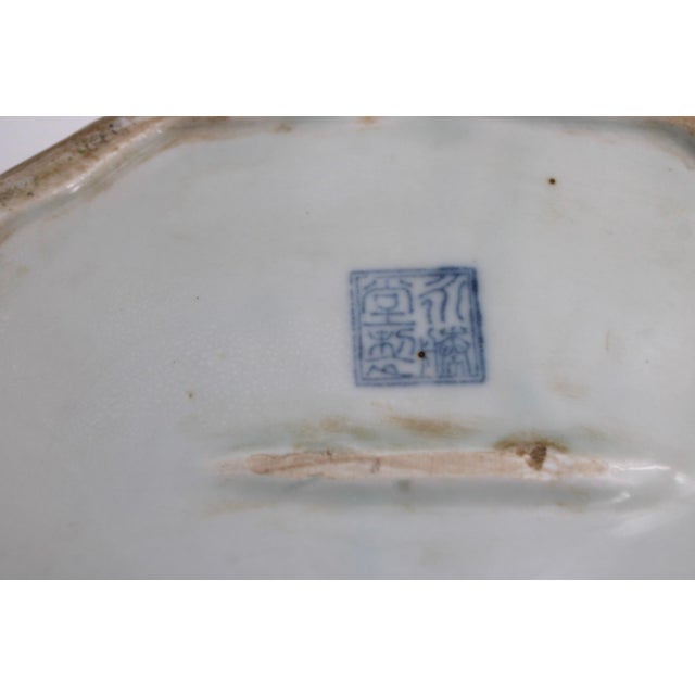 White Antique Meiji Japanese Kutani Porcelain Centerpiece Bowl Jardiniere, C1900 For Sale - Image 8 of 11