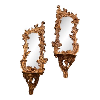 Louis XV Asymmetrical Wall Sconce Shelf - a Pair For Sale
