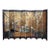84" Tall Vintage Eight Panel Oriental Asian Gold Folding Screen Room Divider W Birds For Sale