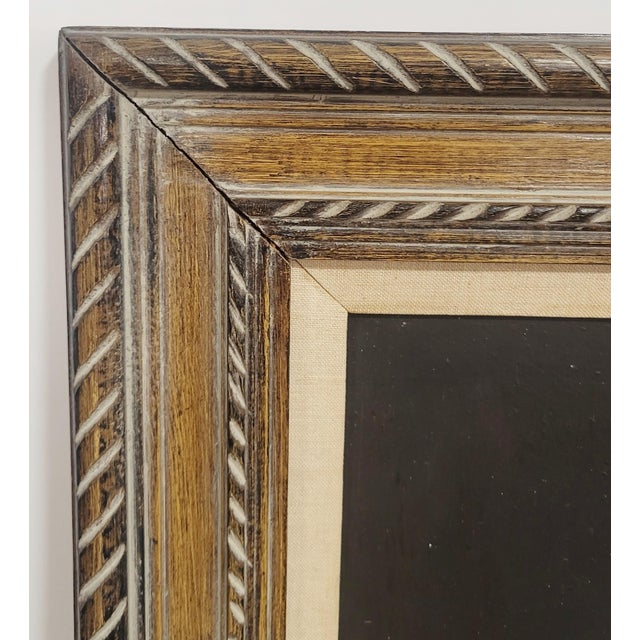 Brown Vintage 20th C Framed Oil on Canvas Music Books & Scroll Still Life Painting by Coral For Sale - Image 8 of 11