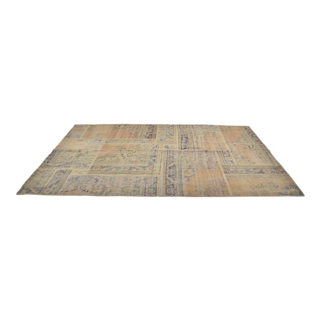 Mid 20th Century Anatolian Floral Handmade Floor Carpet For Sale