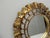 Vintage Wood Round Mirror With Gold-Leaf Finish From Peru For Sale In Tampa - Image 6 of 7