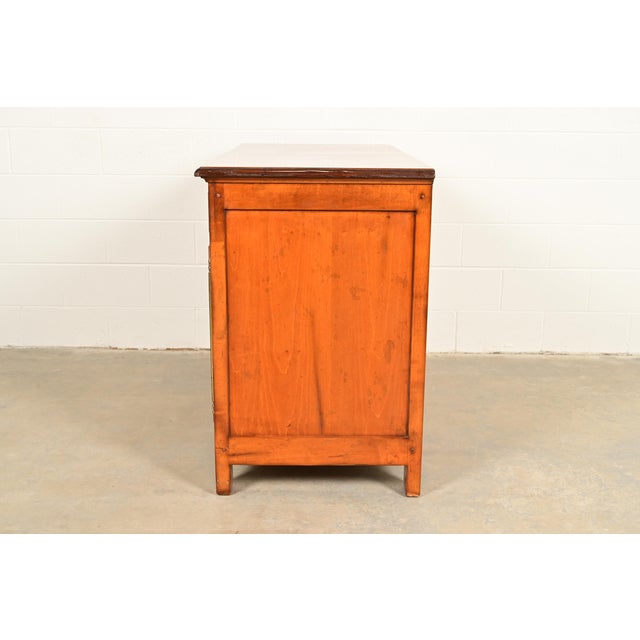 Baker Furniture Italian Provincial Carved Maple Sideboard Buffet or Bar Cabinet For Sale - Image 15 of 18