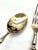 Brutalist Mid-Century Bronze and Rosewood Royal Cutlery Set, 1970s, Set of 24 For Sale - Image 3 of 18