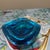 Vintage Small Faceted Art Glass Bowl - Flavio Poli Murano Style - Cobalt Blue For Sale In Minneapolis - Image 6 of 6