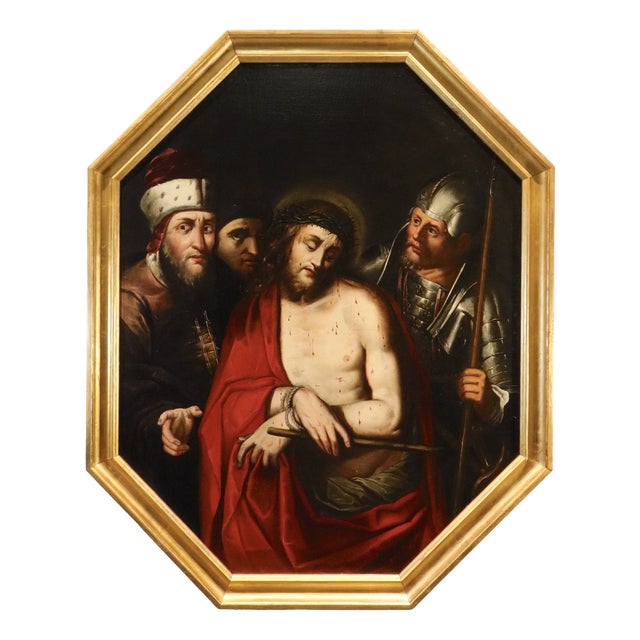 Workshop of Jacopo Ligozzi, Ecce Homo, 1630, Oil on Canvas For Sale