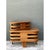 Paul Frankl Vintage Stacked Rattan Side Table After Paul Frankl For Sale - Image 4 of 12