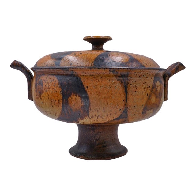 Mid 20th Century Joel Edwards Large Footed Tureen For Sale