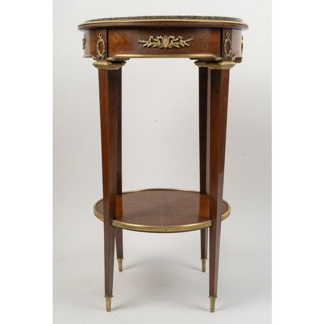 19th Century Napoleon III Louis XVI Pedestal Table For Sale - Image 5 of 9