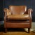 Vintage Leather Brown Chair For Sale - Image 4 of 7