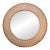 Finely Fern Leaf Inlay Round Mirror For Sale