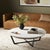Four Hands Felix Round Coffee Table - Sandblasted White Marble For Sale - Image 4 of 12