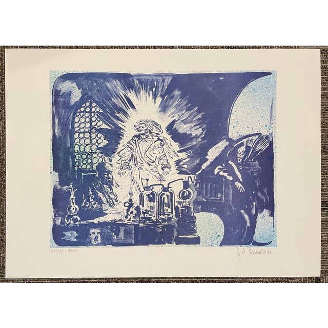 1982 Joseph Pecsenke Faust Opera Lithograph For Sale - Image 4 of 4