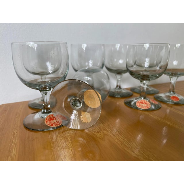 Vintage 1950s Holmegaard Denmark Elsinore Smoke Glass Cordials Stemware