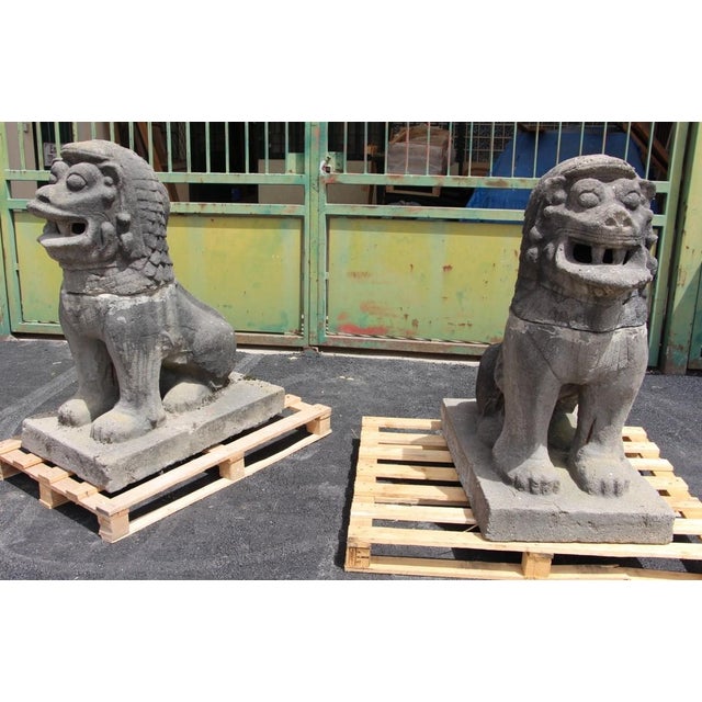 A pair of foosball dogs, originally from a fountain made by Louis Guingot for the entrance to the Champigneulles brewery...