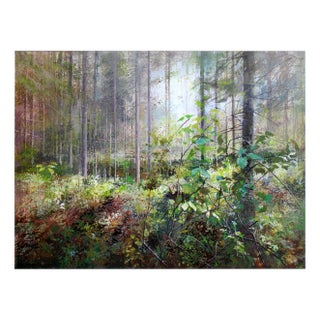 Janis Zingitis, On the Forest Trail, 2023, Acrylic on Canvas For Sale