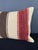 Turkish Hemp Pillow Cushion Natural Beige Red Pillow Cushion Cover 16" x 24" For Sale - Image 4 of 4