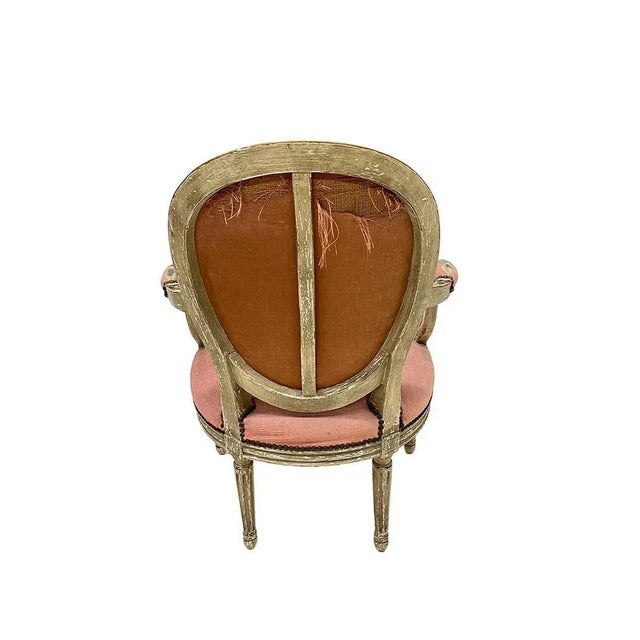 Wood French Louis XVI Childrens Chair, 18th Century For Sale - Image 7 of 11