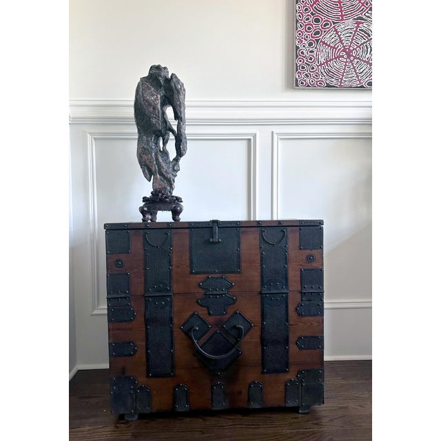 Large Chinese Scholar Rock Lingbi Stone on Display Stand For Sale - Image 11 of 18