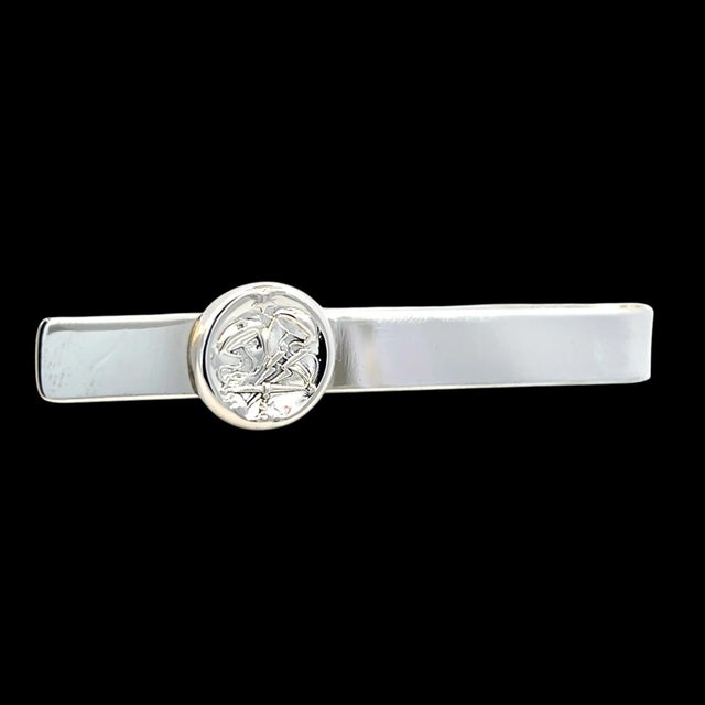 1990s Georg Jensen Estate Money Clip Tie Clip Silver For Sale - Image 12 of 12