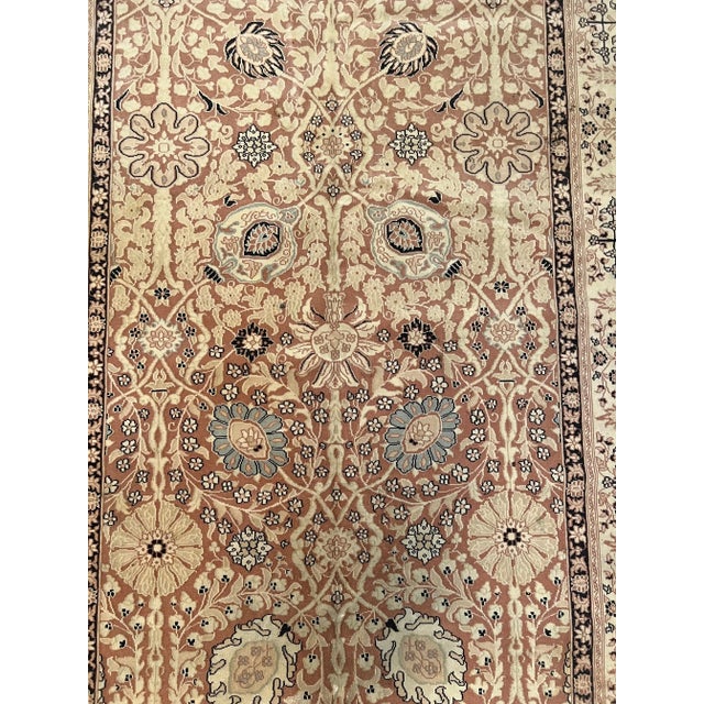 Vintage Pakistani Lahore Tabriz Design Rug 8'10" X 6'0"
