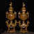 1950s Pair of Large Vintage Chinese Cloisonne Gilt Bronze Censers, Ram Bases & Phoenix Handles For Sale - Image 5 of 9