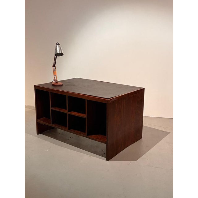 Vintage PJ-BU-02-A Pigeonhole Desk by Pierre Jeanneret, 1950s For Sale - Image 11 of 16