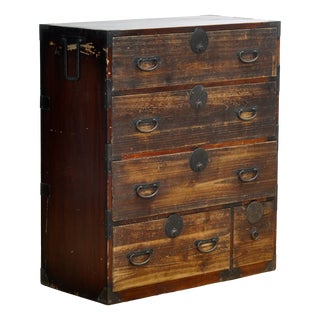 Japanese Tansu Chest of Drawers, 1870 For Sale
