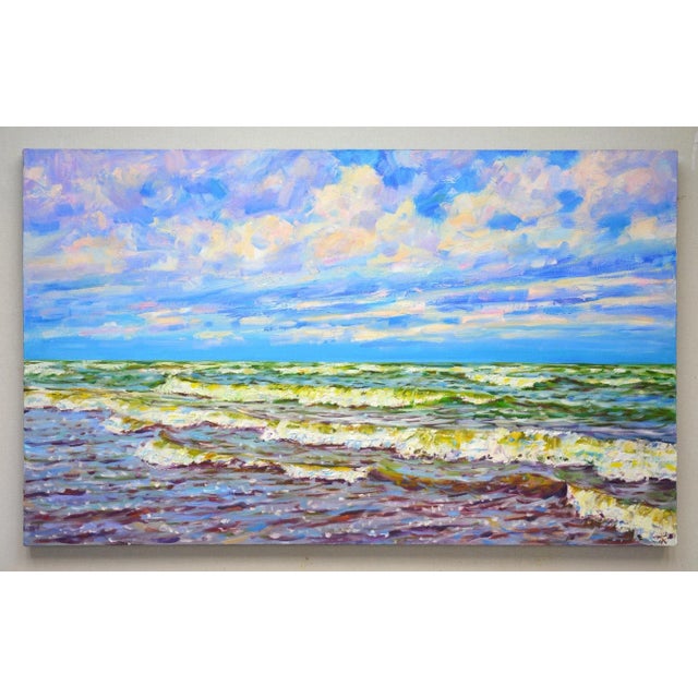 With oil and passion, I captured the restless sea under a swirling sky, blending impressionism with realism to portray...