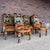 This is an absolutely gorgeous set of 6 dining chairs believed to be covered in Jack Lenor Larsen fabric. There are 4 side...
