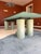 1980s Large 118" Serenissimo Postmodern Dining Table, Seats 10, Semi-Opalescent Glass & Venetian Stucco Columns, 1987 (Original Catalog) For Sale - Image 5 of 9