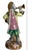 Yellow 13 + In. Meissen Style "Affenkapelle" Monkey Trumpeter Figurine For Sale - Image 8 of 15