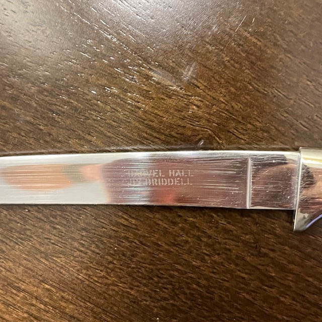 Vintage Carvel Hall by Briddell Steak Knives With Silver & Bakelite Handles For Sale - Image 4 of 4