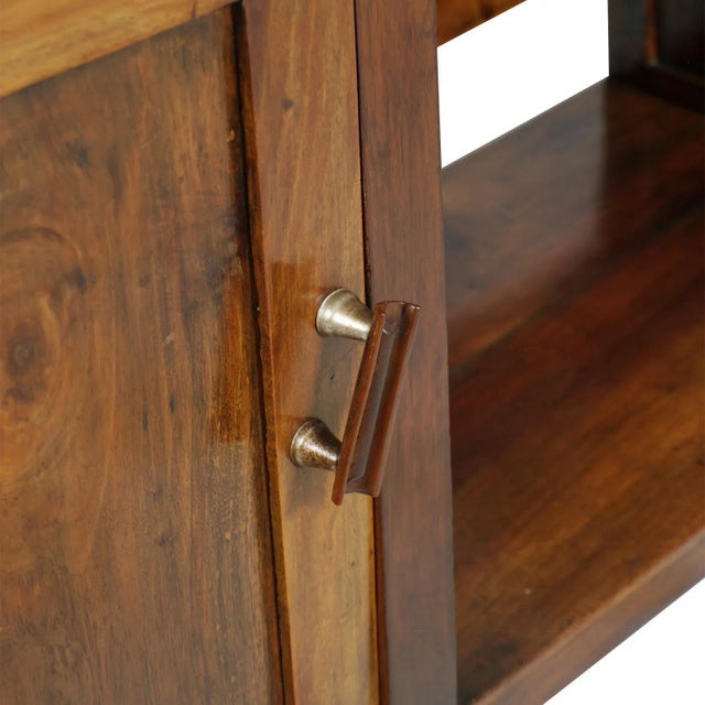 Brown Art Deco Mirrored Cabinet, 1920s For Sale - Image 8 of 11