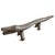 Impressive large-scale hand-carved crocodile bench from Indonesia, sculpted from a single solid log and richly detailed...