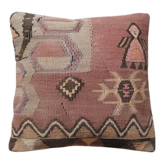 Handmade Turkish Kilim Pillow Cover For Sale