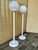 Postmodern A Pair of Postmodern White Lollipop Floor Lamps. Circa 1980s For Sale - Image 3 of 18